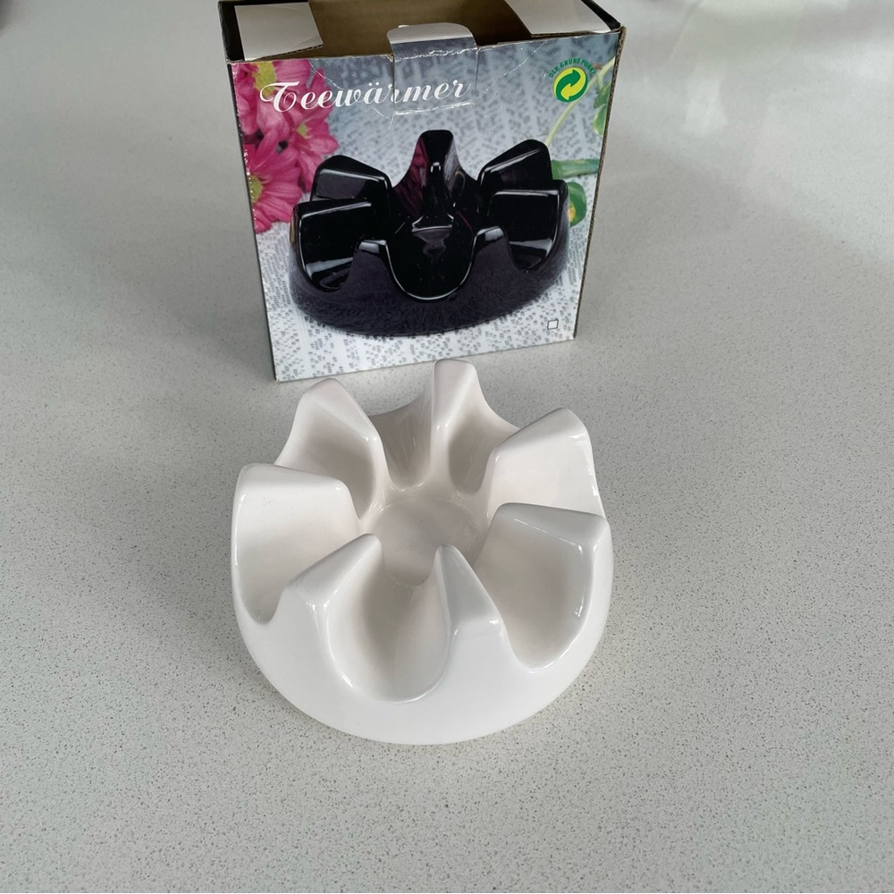 Vintage White Ceramic Teapot Warmer